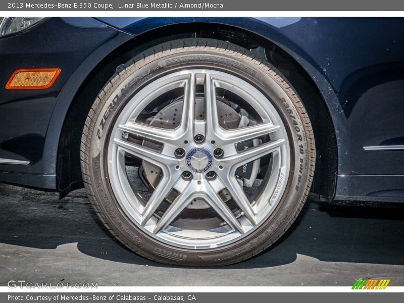 Lunar Blue Metallic / Almond/Mocha 2013 Mercedes-Benz E 350 Coupe