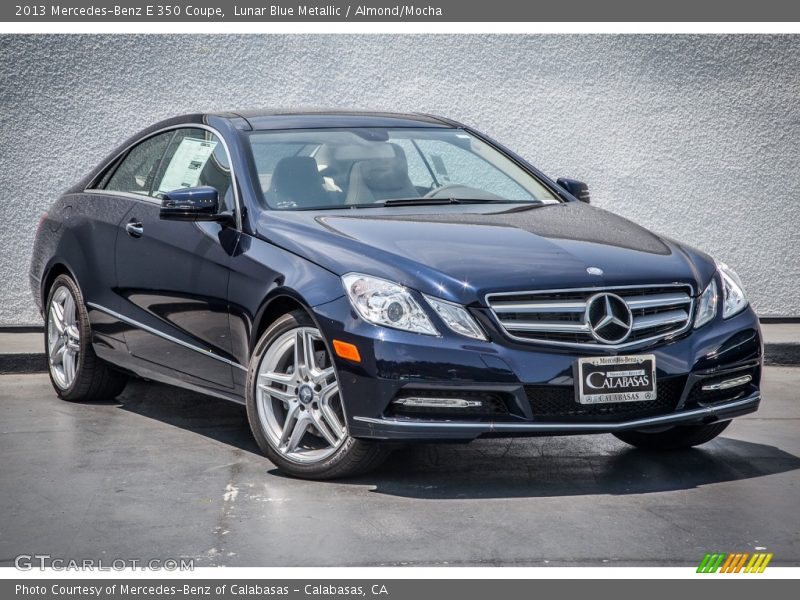 Lunar Blue Metallic / Almond/Mocha 2013 Mercedes-Benz E 350 Coupe