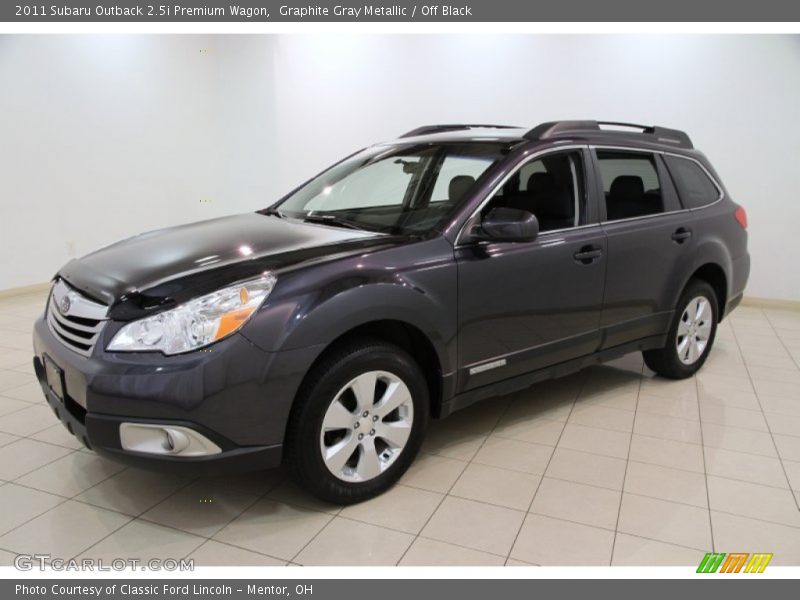 Graphite Gray Metallic / Off Black 2011 Subaru Outback 2.5i Premium Wagon