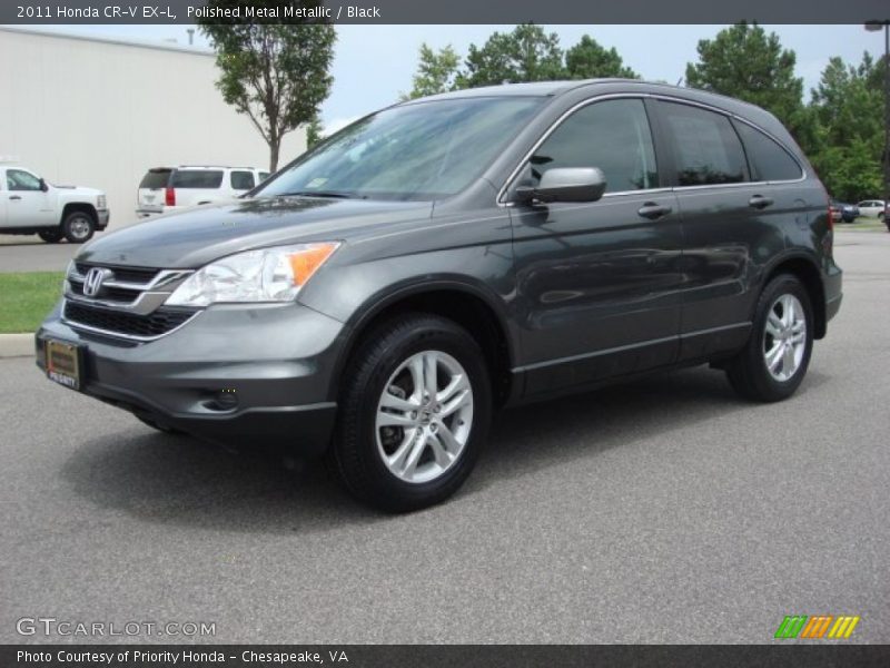 Polished Metal Metallic / Black 2011 Honda CR-V EX-L