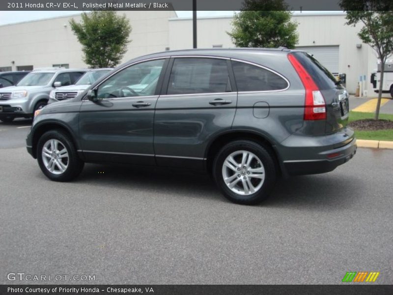 Polished Metal Metallic / Black 2011 Honda CR-V EX-L