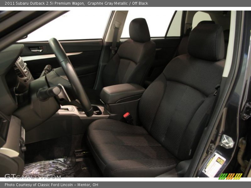 Graphite Gray Metallic / Off Black 2011 Subaru Outback 2.5i Premium Wagon