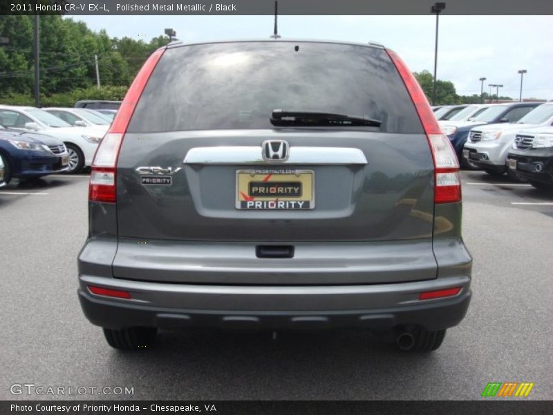 Polished Metal Metallic / Black 2011 Honda CR-V EX-L