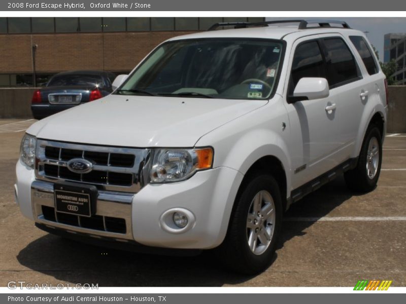 Oxford White / Stone 2008 Ford Escape Hybrid