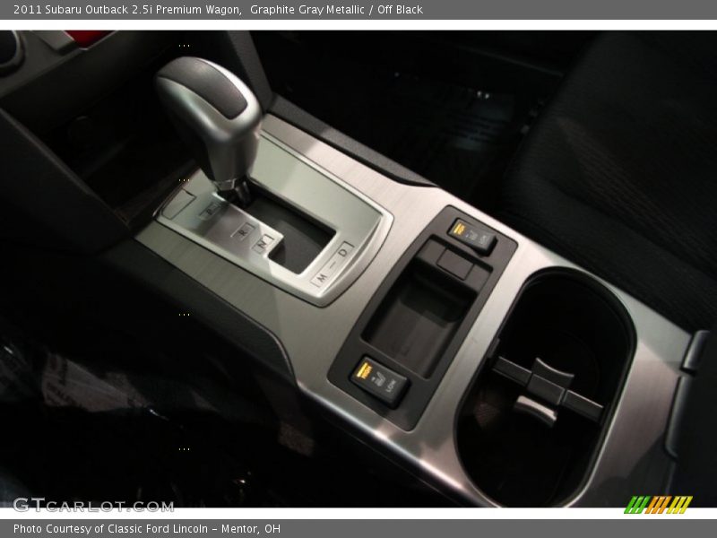 Graphite Gray Metallic / Off Black 2011 Subaru Outback 2.5i Premium Wagon