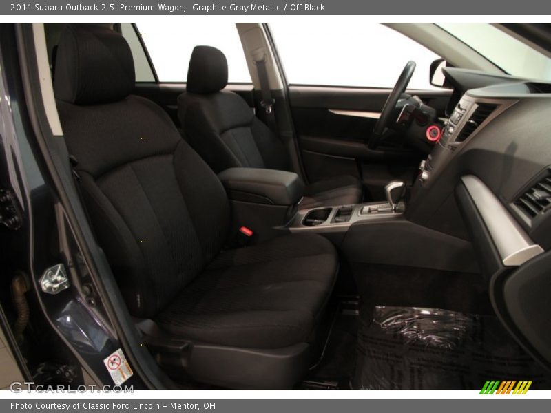 Graphite Gray Metallic / Off Black 2011 Subaru Outback 2.5i Premium Wagon
