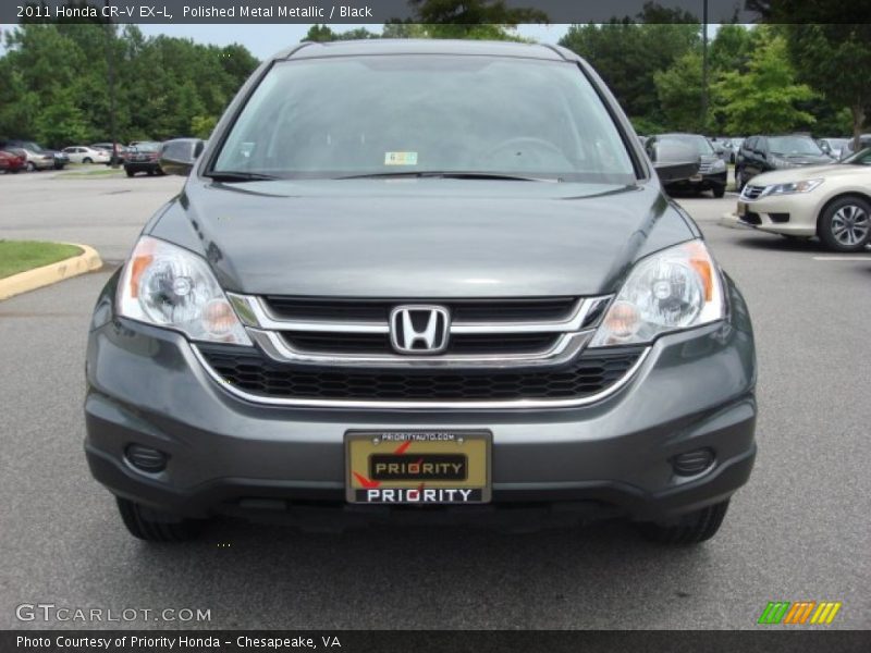 Polished Metal Metallic / Black 2011 Honda CR-V EX-L