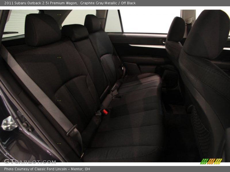 Graphite Gray Metallic / Off Black 2011 Subaru Outback 2.5i Premium Wagon