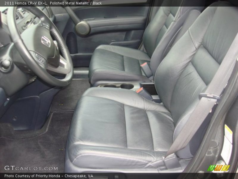 Polished Metal Metallic / Black 2011 Honda CR-V EX-L