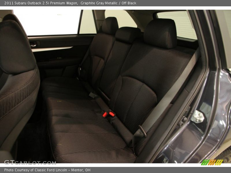 Graphite Gray Metallic / Off Black 2011 Subaru Outback 2.5i Premium Wagon