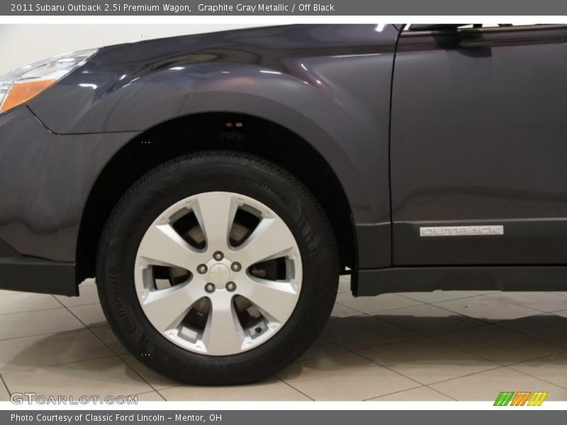 Graphite Gray Metallic / Off Black 2011 Subaru Outback 2.5i Premium Wagon