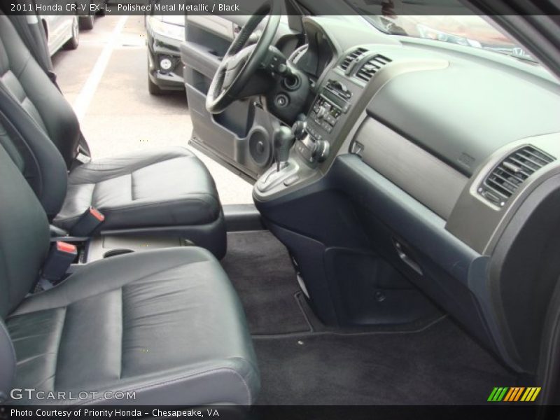 Polished Metal Metallic / Black 2011 Honda CR-V EX-L