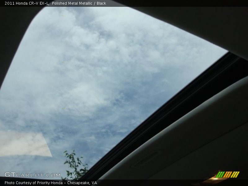 Polished Metal Metallic / Black 2011 Honda CR-V EX-L