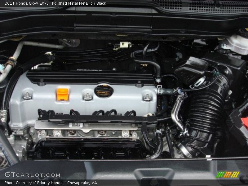 Polished Metal Metallic / Black 2011 Honda CR-V EX-L