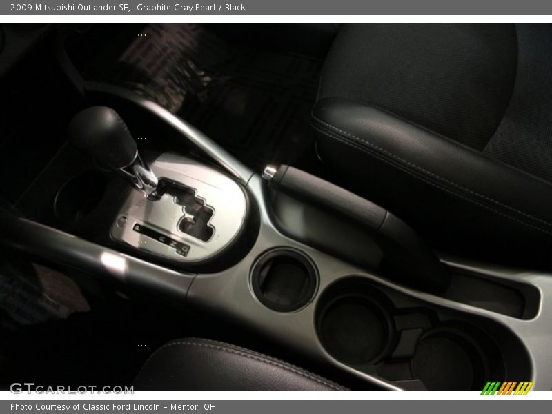 Graphite Gray Pearl / Black 2009 Mitsubishi Outlander SE