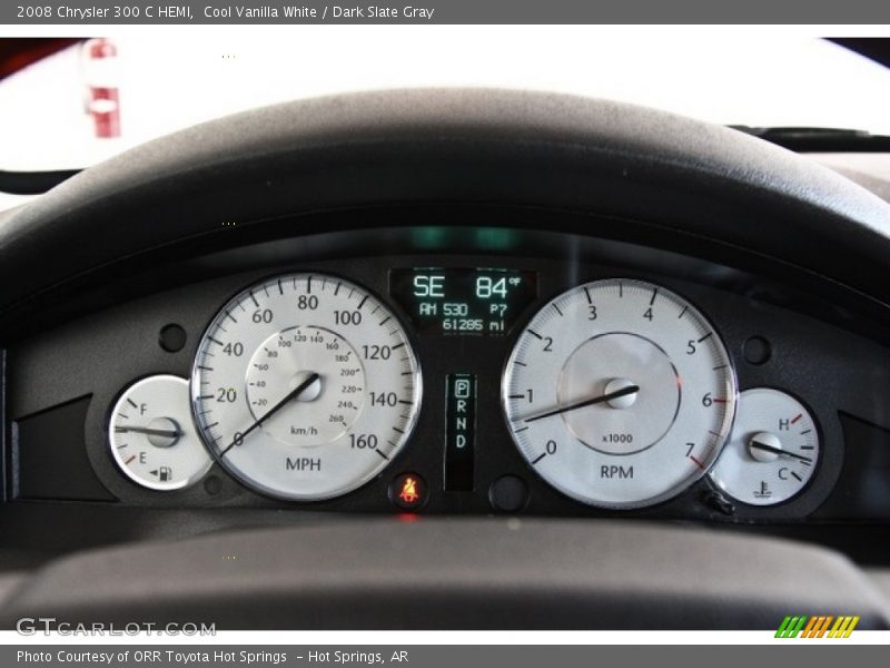Cool Vanilla White / Dark Slate Gray 2008 Chrysler 300 C HEMI