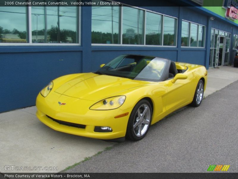 Velocity Yellow / Ebony Black 2006 Chevrolet Corvette Convertible