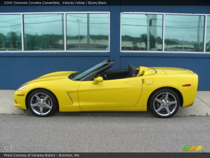 Velocity Yellow / Ebony Black 2006 Chevrolet Corvette Convertible