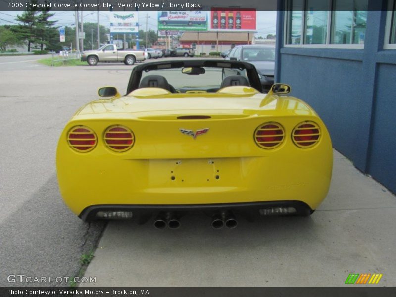 Velocity Yellow / Ebony Black 2006 Chevrolet Corvette Convertible