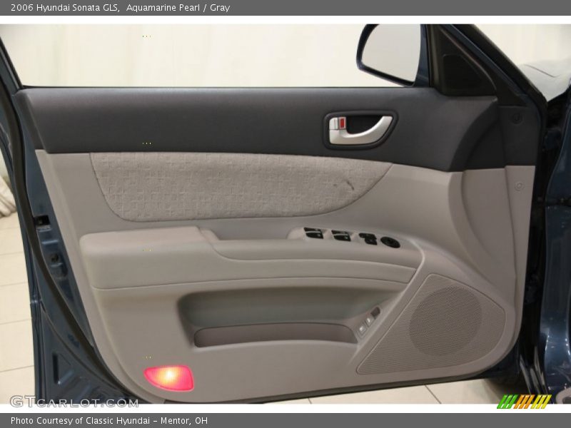 Aquamarine Pearl / Gray 2006 Hyundai Sonata GLS