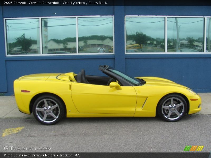 Velocity Yellow / Ebony Black 2006 Chevrolet Corvette Convertible