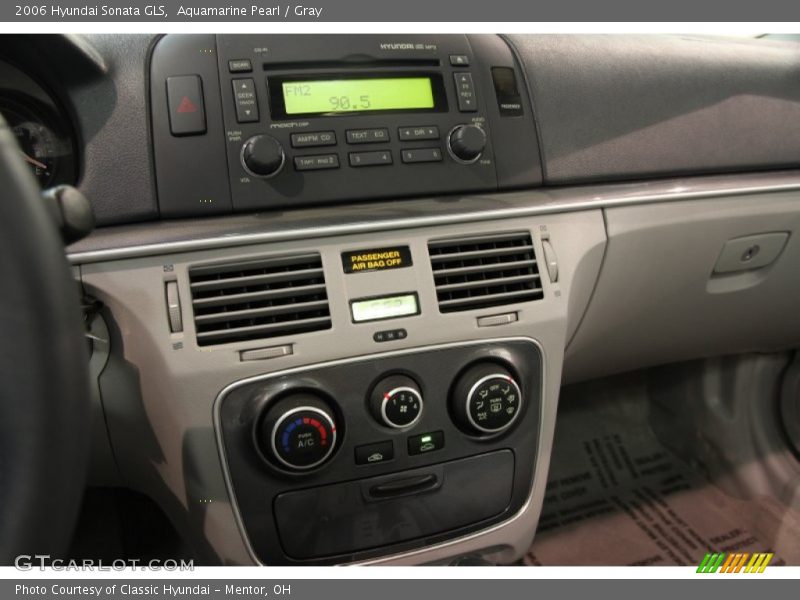 Aquamarine Pearl / Gray 2006 Hyundai Sonata GLS