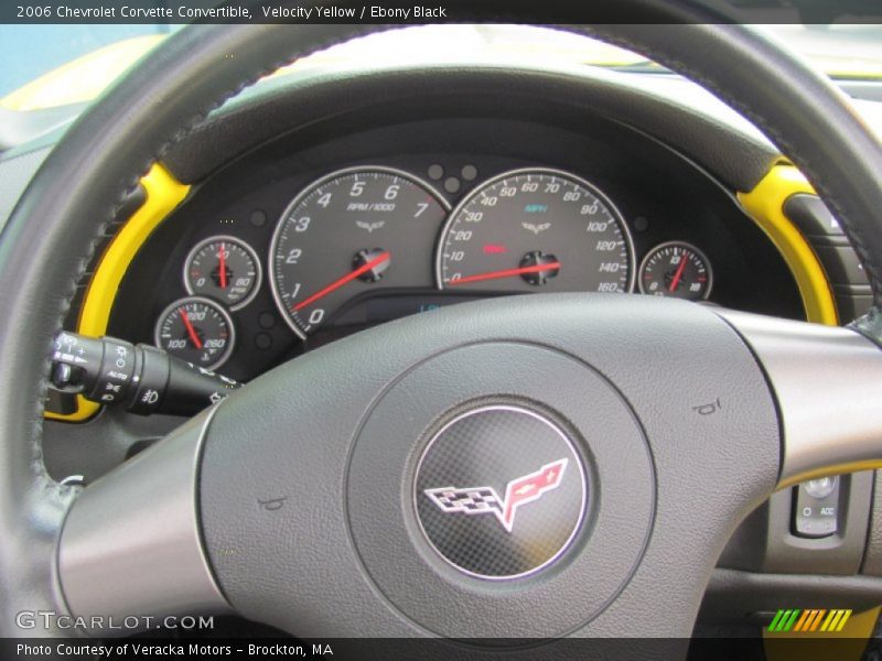 Velocity Yellow / Ebony Black 2006 Chevrolet Corvette Convertible