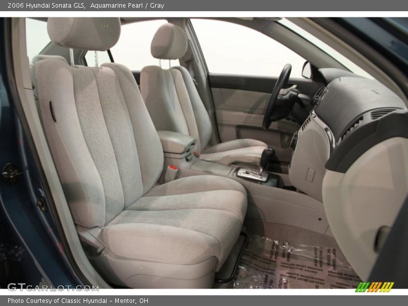 Aquamarine Pearl / Gray 2006 Hyundai Sonata GLS
