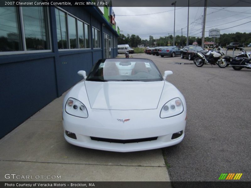 Arctic White / Red 2007 Chevrolet Corvette Convertible