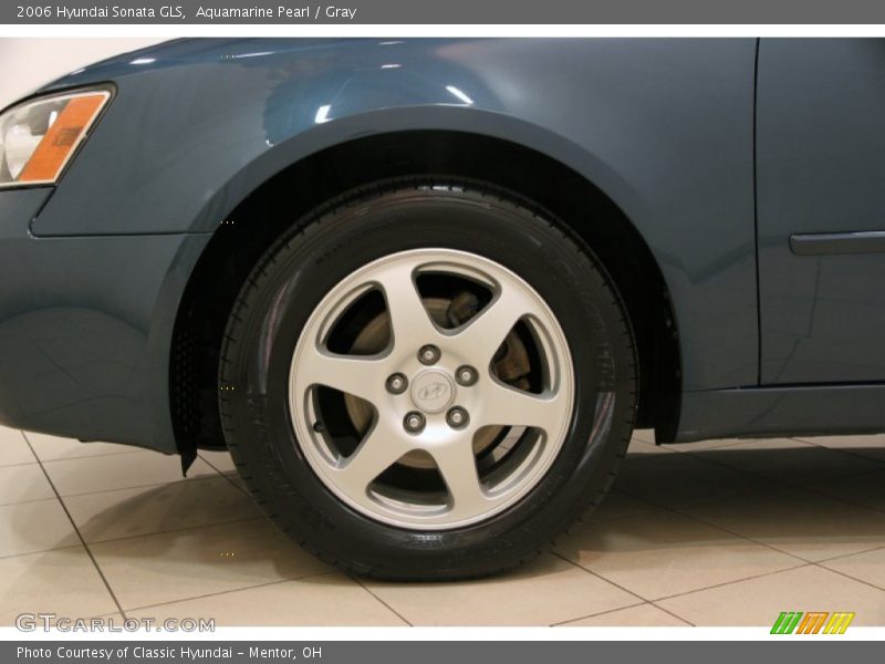 Aquamarine Pearl / Gray 2006 Hyundai Sonata GLS