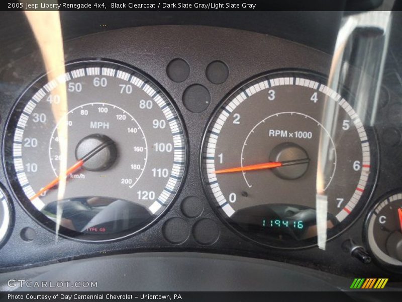 Black Clearcoat / Dark Slate Gray/Light Slate Gray 2005 Jeep Liberty Renegade 4x4