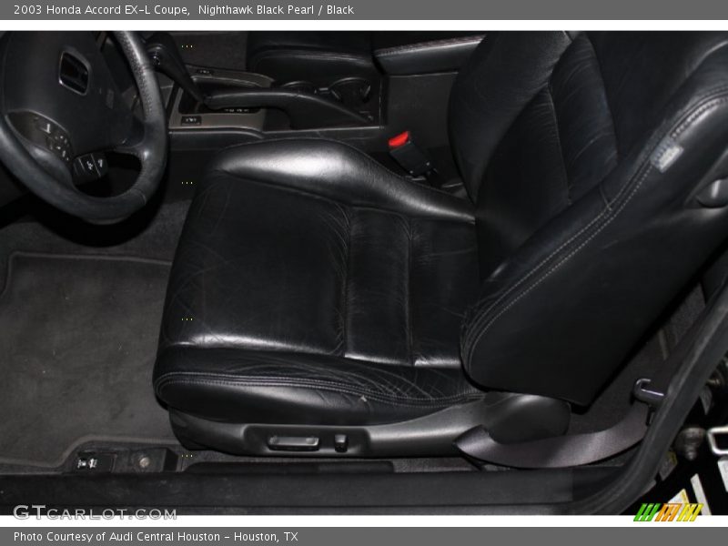 Nighthawk Black Pearl / Black 2003 Honda Accord EX-L Coupe