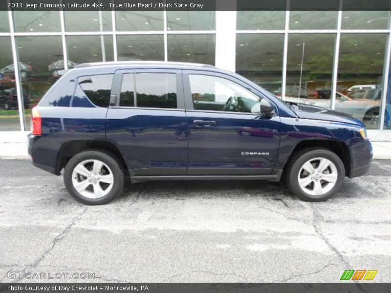 True Blue Pearl / Dark Slate Gray 2013 Jeep Compass Latitude 4x4