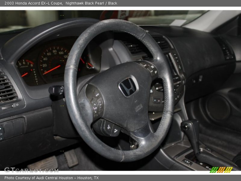 Nighthawk Black Pearl / Black 2003 Honda Accord EX-L Coupe