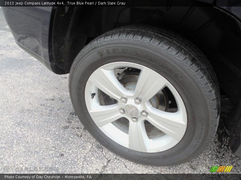 True Blue Pearl / Dark Slate Gray 2013 Jeep Compass Latitude 4x4