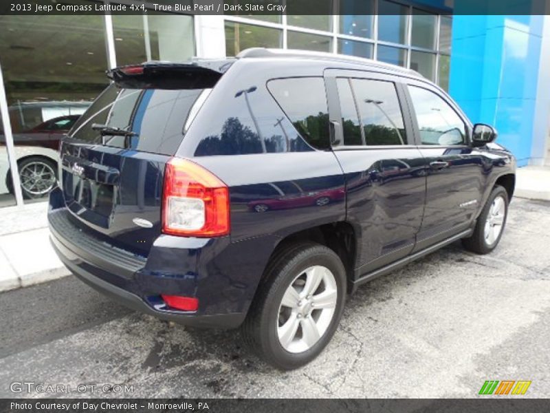 True Blue Pearl / Dark Slate Gray 2013 Jeep Compass Latitude 4x4