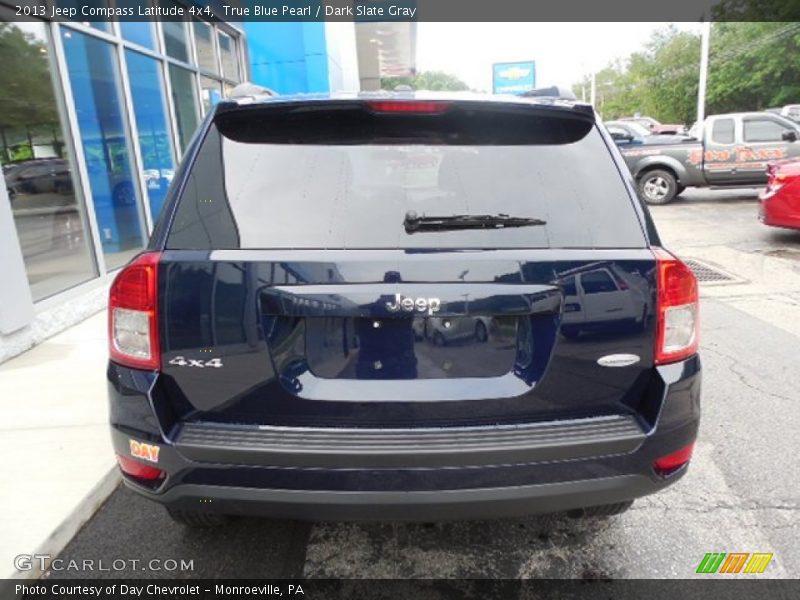 True Blue Pearl / Dark Slate Gray 2013 Jeep Compass Latitude 4x4