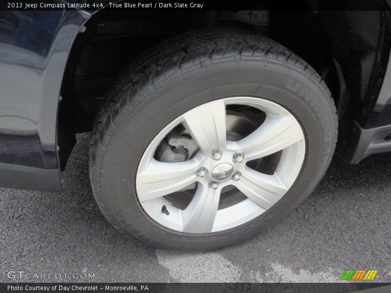 True Blue Pearl / Dark Slate Gray 2013 Jeep Compass Latitude 4x4