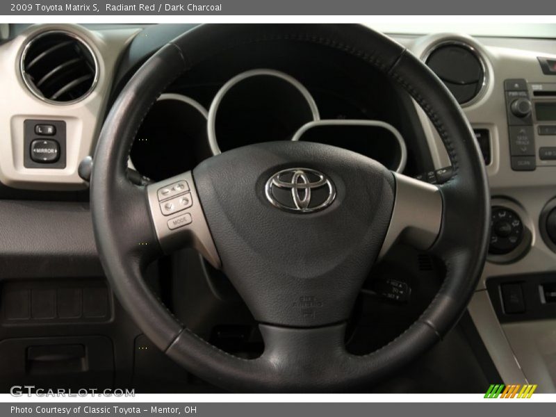 Radiant Red / Dark Charcoal 2009 Toyota Matrix S