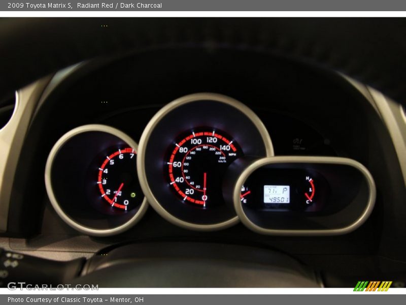 Radiant Red / Dark Charcoal 2009 Toyota Matrix S