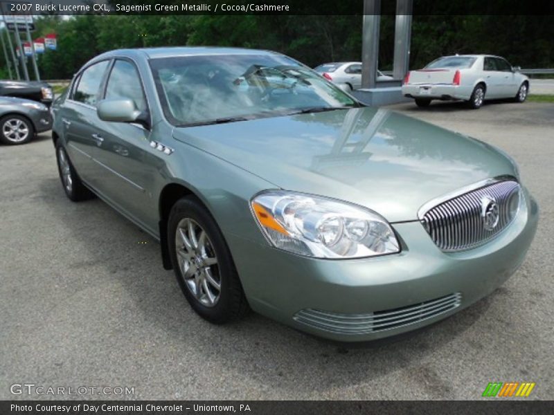 Sagemist Green Metallic / Cocoa/Cashmere 2007 Buick Lucerne CXL