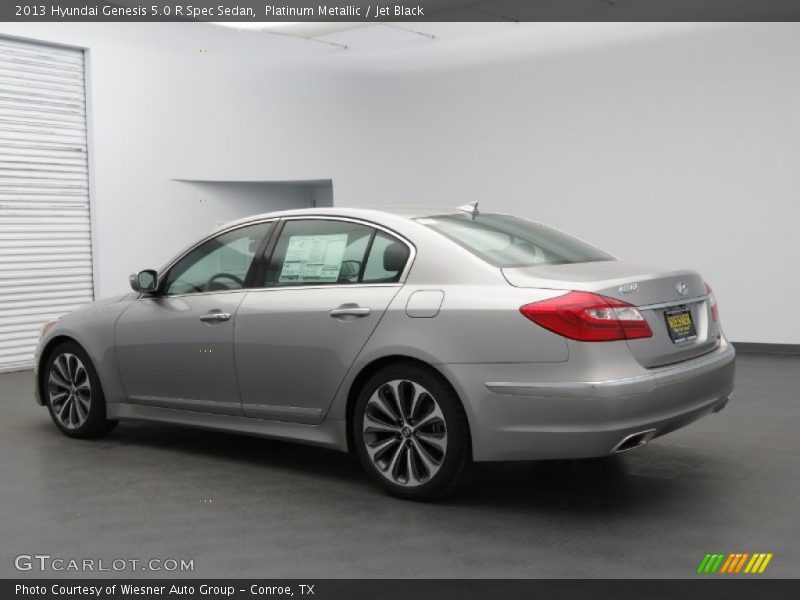 Platinum Metallic / Jet Black 2013 Hyundai Genesis 5.0 R Spec Sedan