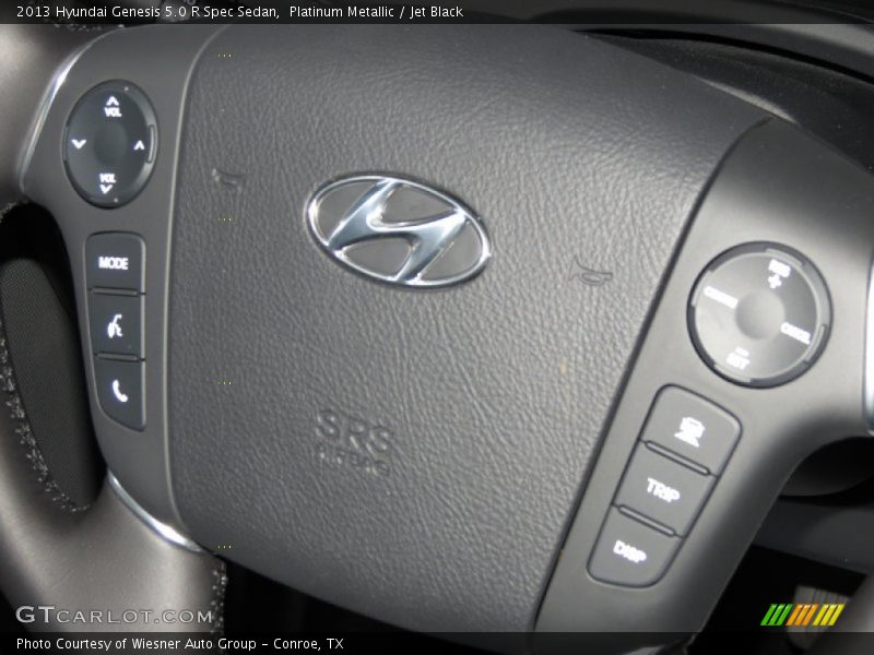 Platinum Metallic / Jet Black 2013 Hyundai Genesis 5.0 R Spec Sedan