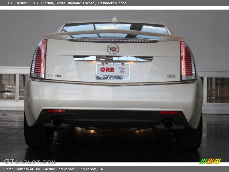 White Diamond Tricoat / Cashmere/Cocoa 2010 Cadillac CTS 3.0 Sedan