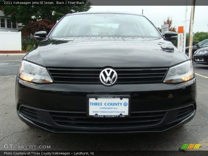 Black / Titan Black 2011 Volkswagen Jetta SE Sedan