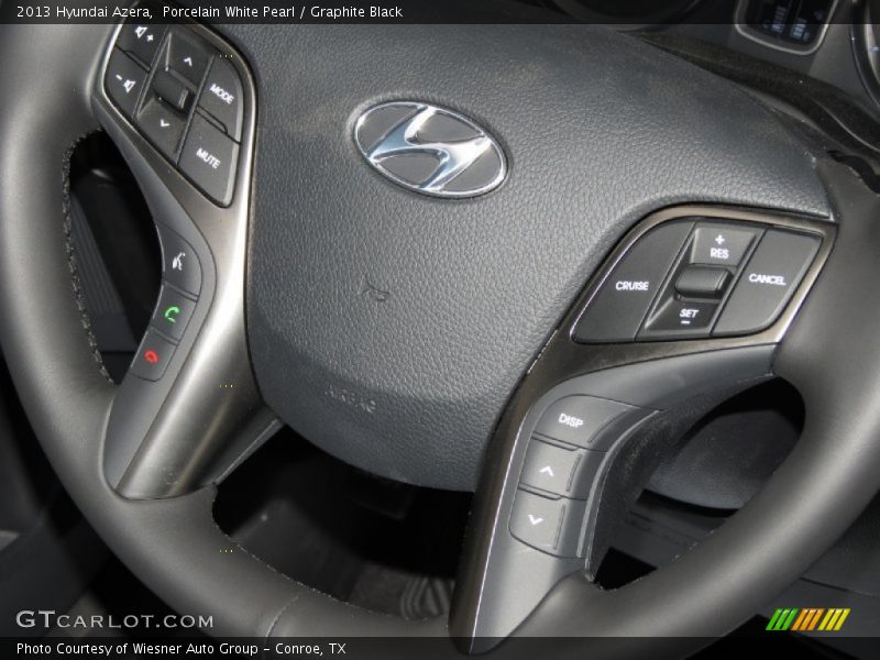 Porcelain White Pearl / Graphite Black 2013 Hyundai Azera
