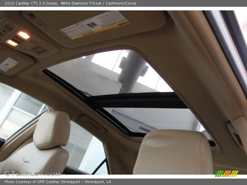 Sunroof of 2010 CTS 3.0 Sedan