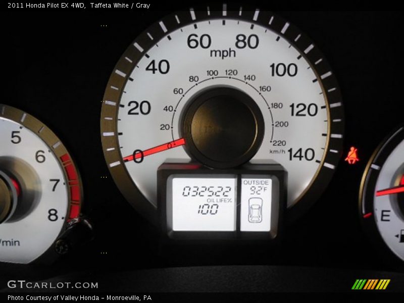 Taffeta White / Gray 2011 Honda Pilot EX 4WD