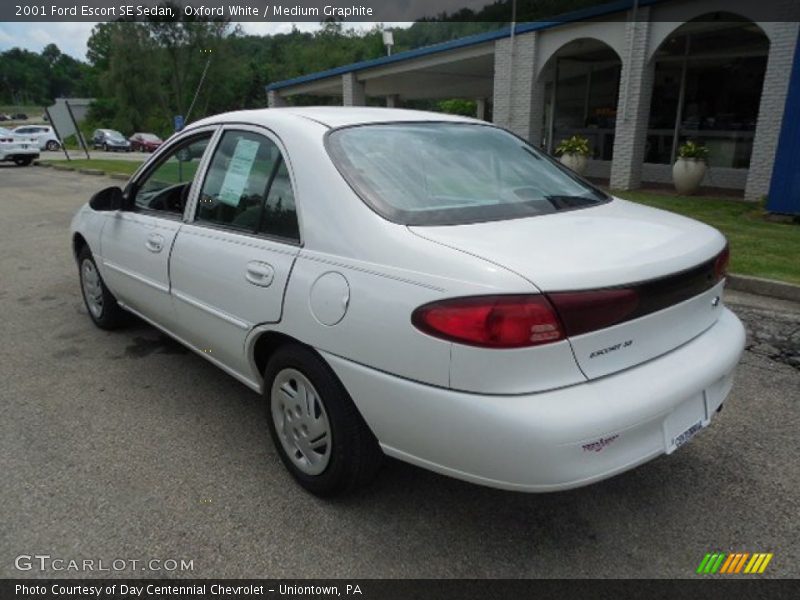 Oxford White / Medium Graphite 2001 Ford Escort SE Sedan