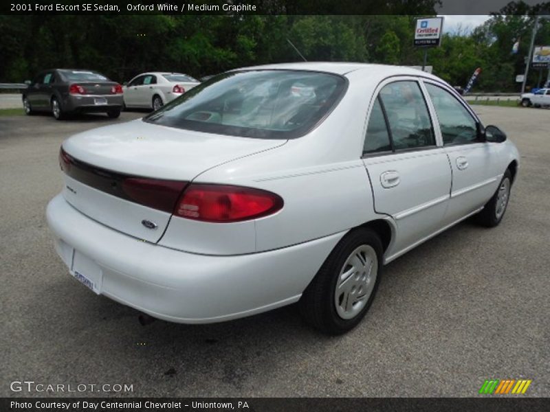 Oxford White / Medium Graphite 2001 Ford Escort SE Sedan